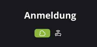 Hosenso App Anmeldung über das Cloud-Symbol für weltweiten Zugriff